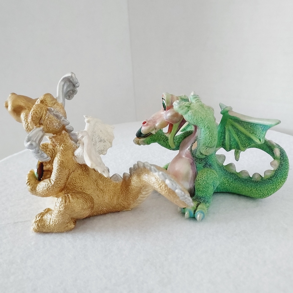 ❤️Set of TWO Franklin Mint Limited Editions Mood Dragons Vintage🤍 - Picture 14 of 15